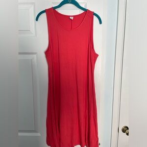 Old Navy coral swing dress